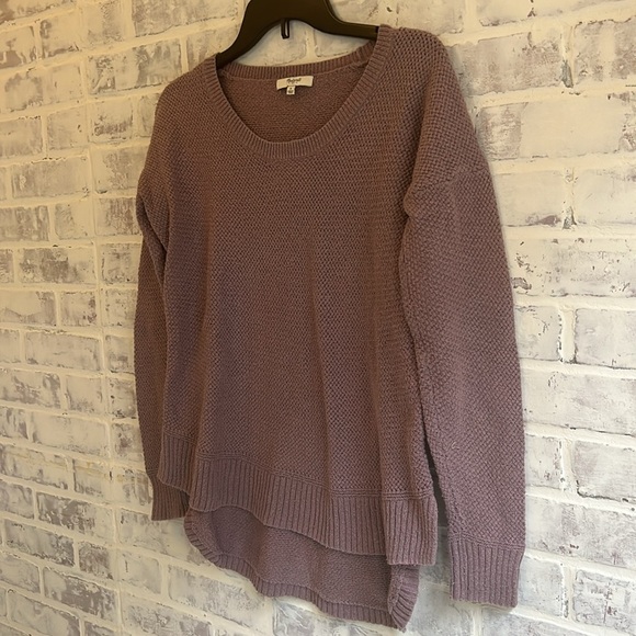 Madewell Women’s Long Sleeve Sweater Knit Purple Warm Crewneck Preppy Size Small - Picture 2 of 10
